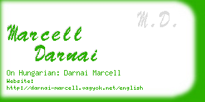 marcell darnai business card